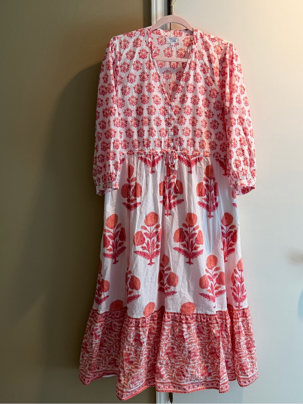 Pink City Prints Floral Pink Dress